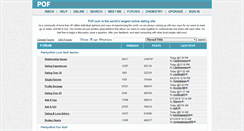 Desktop Screenshot of forums.plentyoffish.com